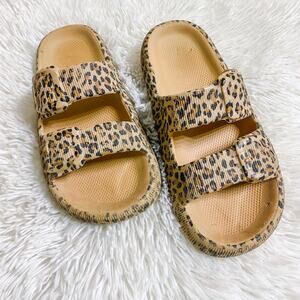 NO BOUNDARIES • Leopard Cheetah Slip On Sandals